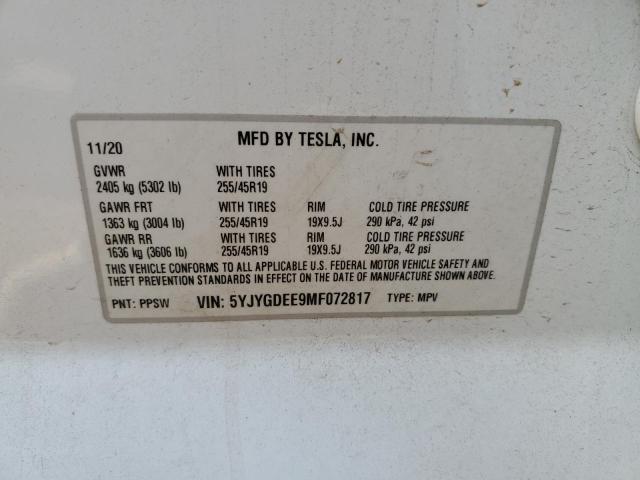 5YJYGDEE9MF072817 Tesla Model Y
