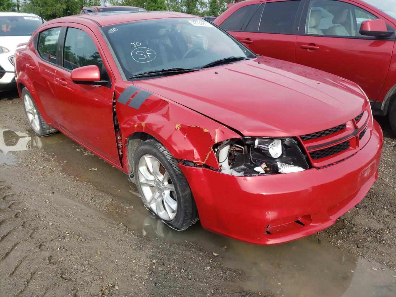 Lot #2972438454 2013 DODGE AVENGER R/