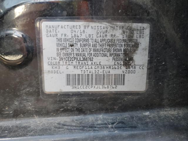 3N1CE2CPXJL368762 Nissan Versa Note S