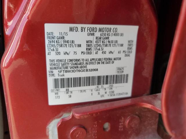 2016 FORD F350 SUPER - 1FT8W3DT6GEB32068