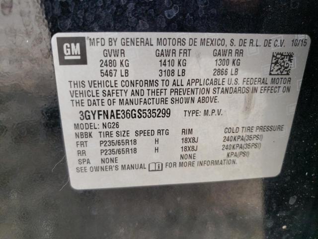 2016 CADILLAC SRX - 3GYFNAE36GS535299