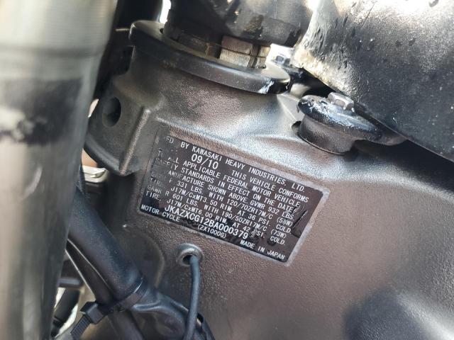 2011 KAWASAKI ZX1000 G JKAZXCG12BA000379