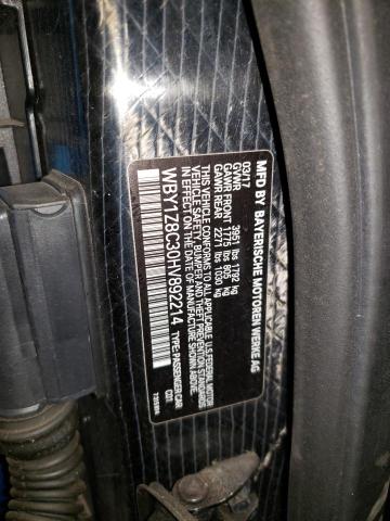 WBY1Z8C30HV892214 BMW I3 REX