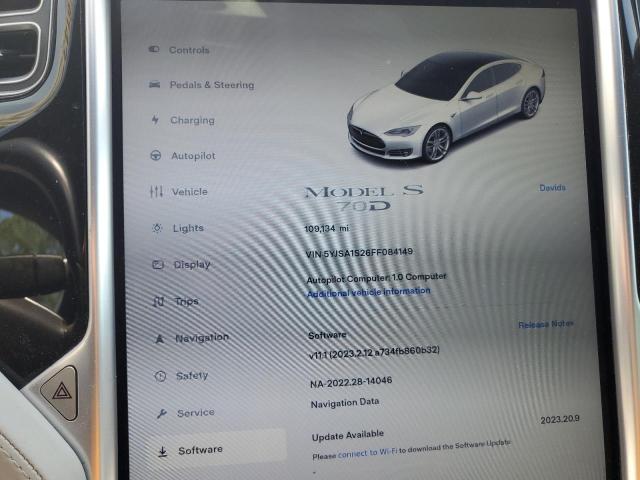 2015 TESLA MODEL S 70 5YJSA1S26FF084149