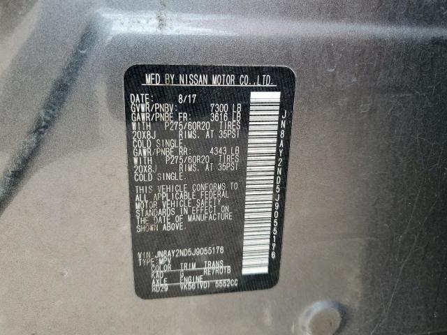 JN8AY2ND5J9055176 Nissan ARMADA SV