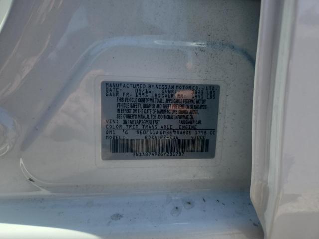 3N1AB7AP2GY281787 Nissan SENTRA S