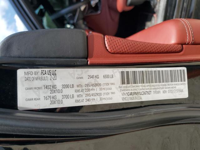 1C4RJFN91JC198988 Jeep Grand Cherokee Trackhawk