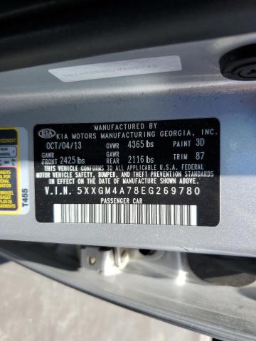 5XXGM4A78EG269780 KIA Optima Lx