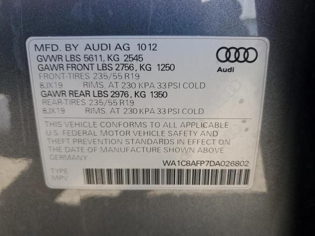 VIN WA1C8AFP7DA026802 2013 Audi Q5, Premium Hybrid no.12