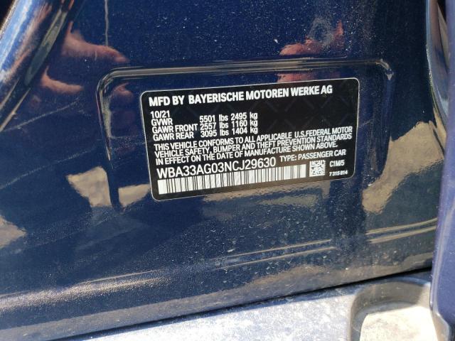 2022 BMW 530XE WBA33AG03NCJ29630