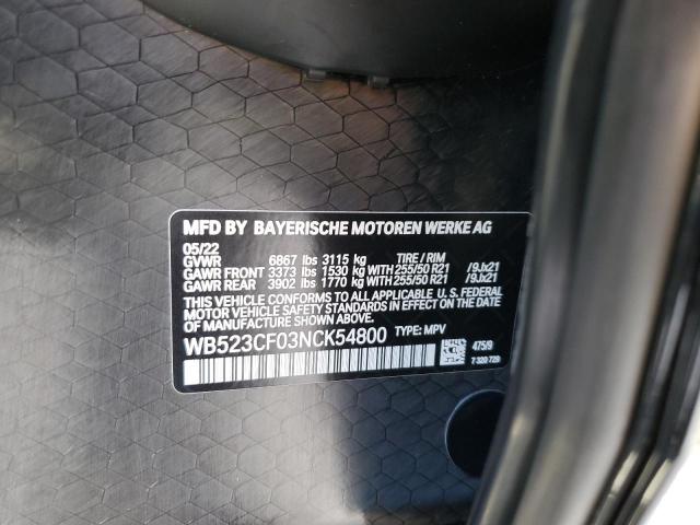 2022 BMW IX XDRIVE5 WB523CF03NCK54800