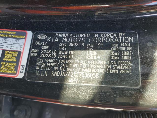 KNDJN2A2XJ7536058 KIA Soul