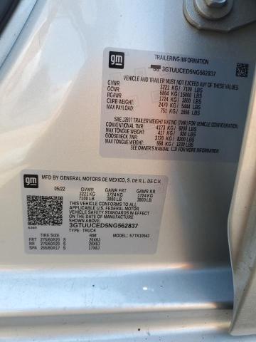 3GTUUCED5NG562837 GMC Sierra K1500 Elevation