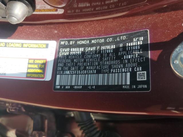 2018 HONDA CLARITY TO - JHMZC5F35JC013970