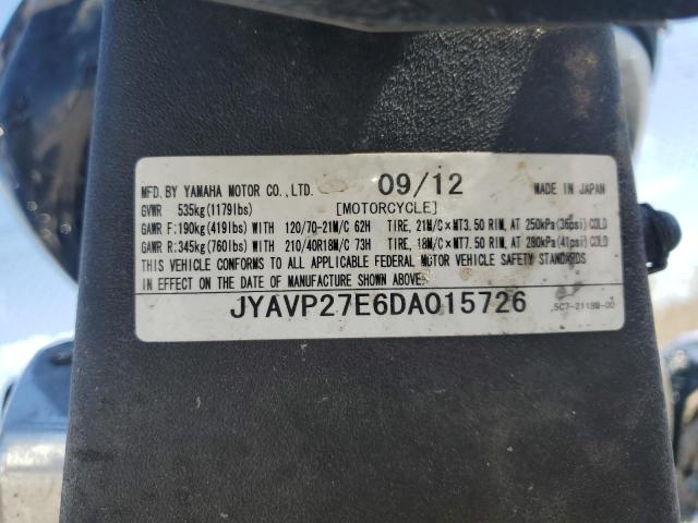 2013 YAMAHA XV1900 CU - JYAVP27E6DA015726