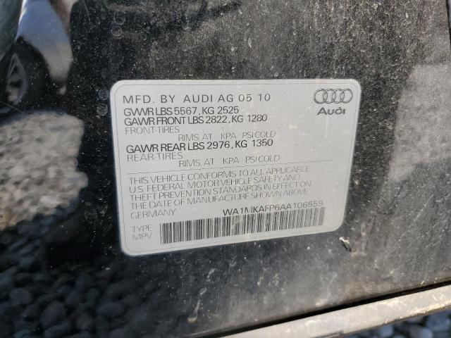 2010 Audi Q5 Premium Plus VIN: WA1MKAFP6AA106559 Lot: 62089103