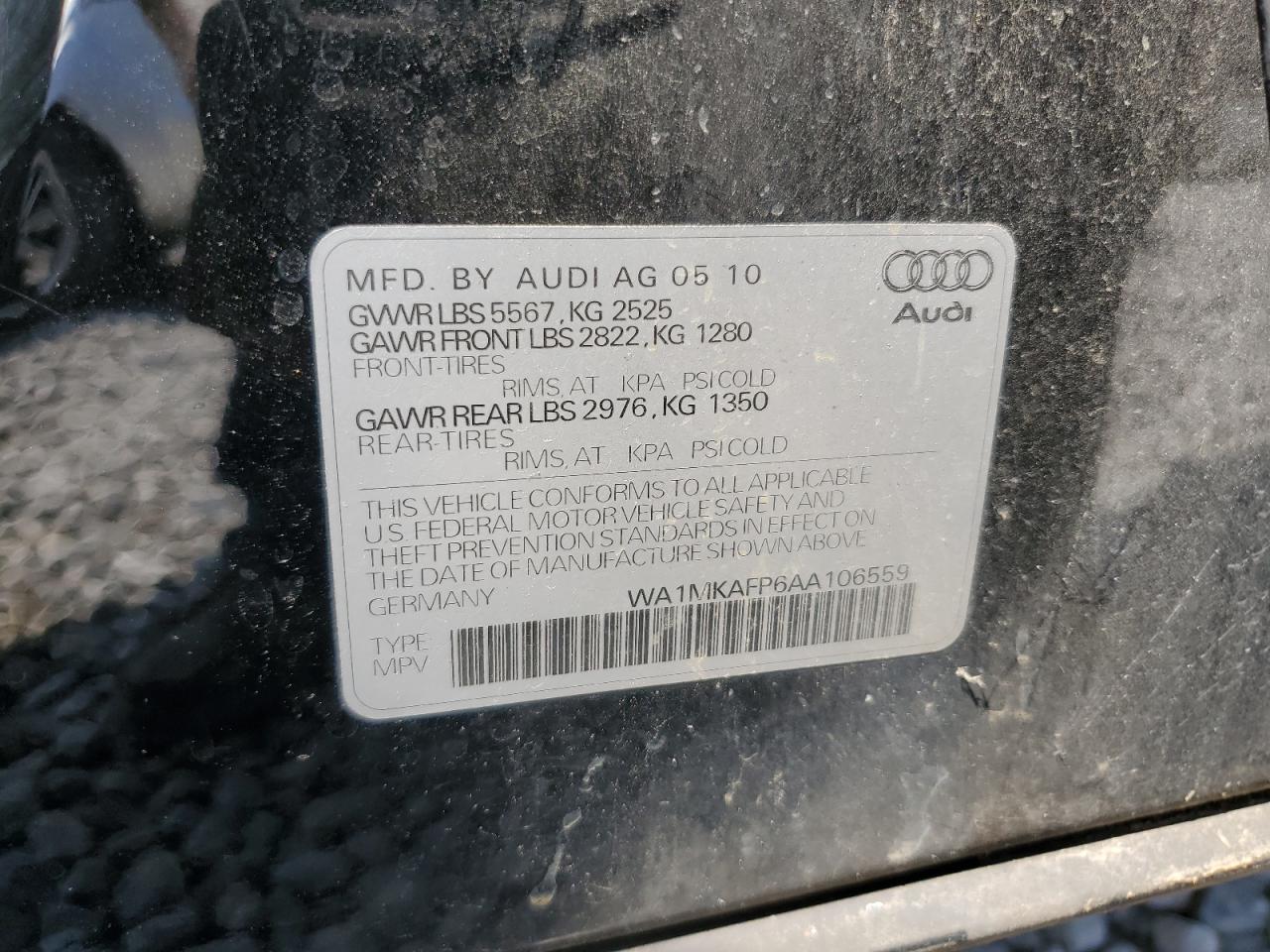 WA1MKAFP6AA106559 2010 Audi Q5 Premium Plus