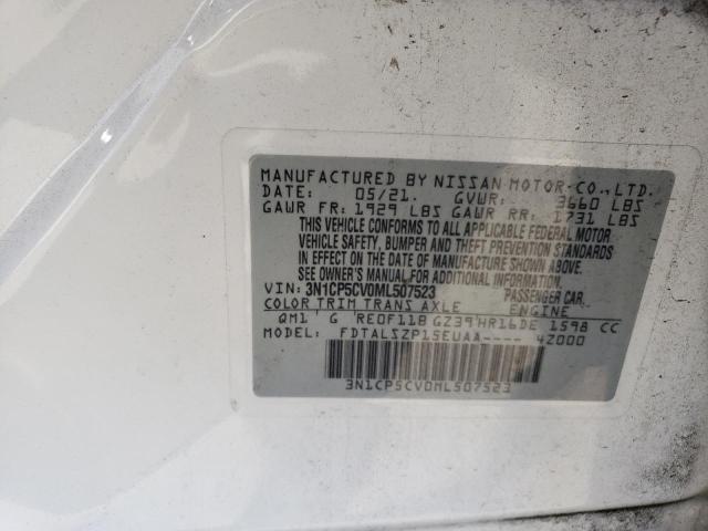 3N1CP5CV0ML507523 Nissan KICKS SV