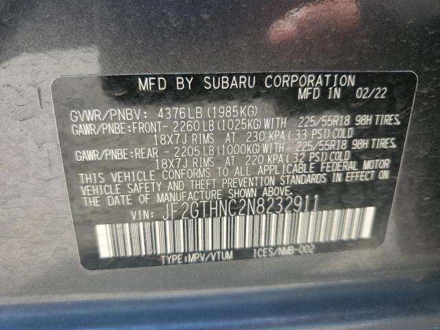 JF2GTHNC2N8232911 Subaru Crosstrek Limited