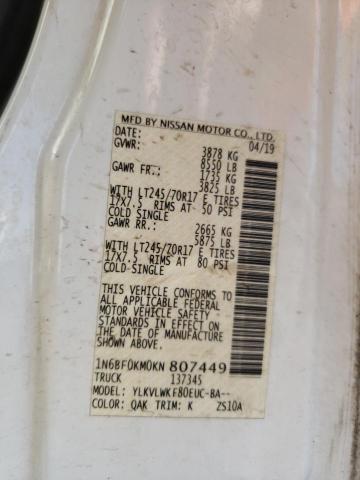 2019 NISSAN NV 1500 S - 1N6BF0KM0KN807449