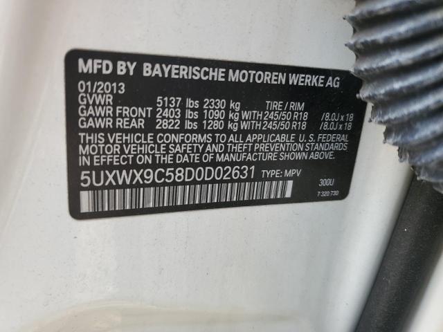 VIN 5UXWX9C58D0D02631 2013 BMW X3, Xdrive28I no.12