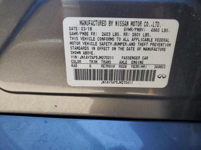 2018 INFINITI Q50 HYBRID - JN1AV7AP5JM270011