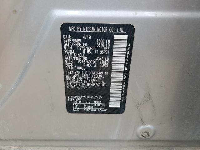 JN8AY2NC0K9587735 Nissan ARMADA SV