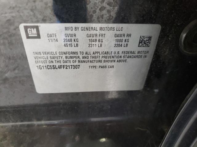 1G11C5SL4FF217307 Chevrolet MALIBU 1LT