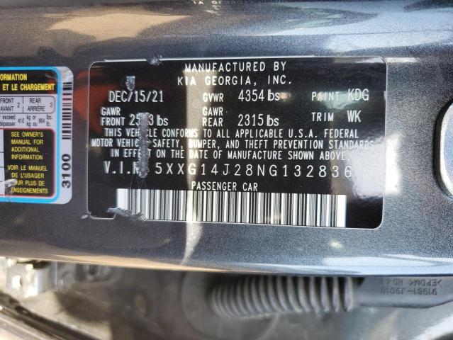 5XXG14J28NG132836 KIA K5 LXS