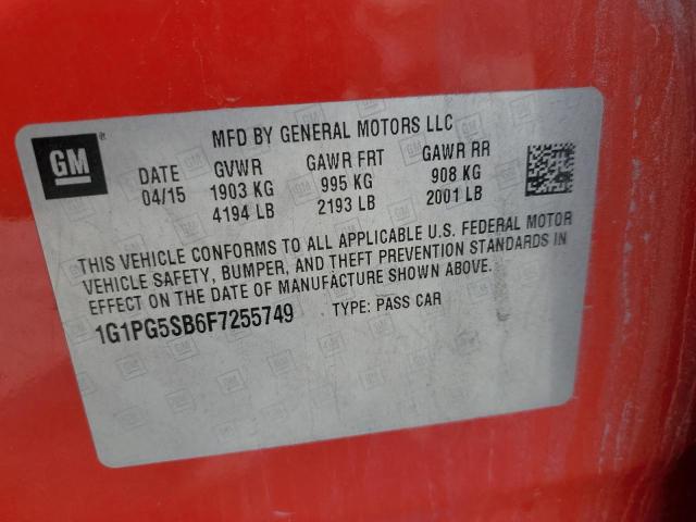 2015 CHEVROLET CRUZE LTZ - 1G1PG5SB6F7255749