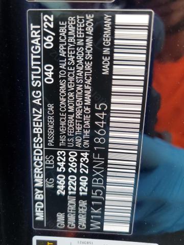 2022 MERCEDES-BENZ E 450 - W1K1J5JBXNF186445