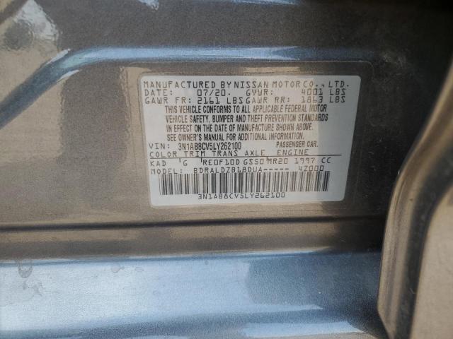 3N1AB8CV5LY262100 Nissan SENTRA SV