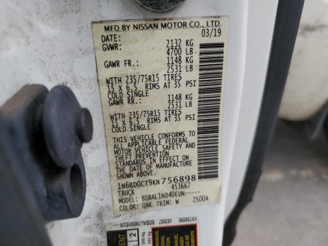 1N6BD0CT9KN756898 Nissan FRONTIER S