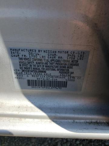 3N1CN7AP2GL899690 Nissan VERSA S
