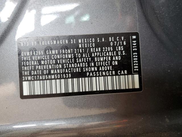 2017 VOLKSWAGEN GOLF SPORT - 3VWC17AU5HM501539