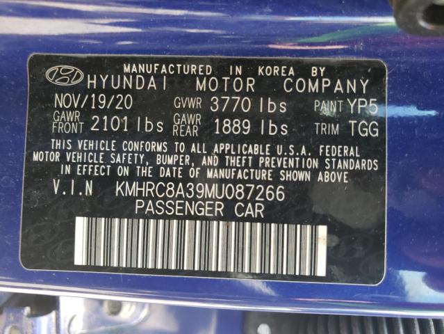 KMHRC8A39MU087266 | 2021 HYUNDAI VENUE SEL