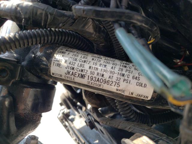2003 KAWASAKI EX250 F - JKAEXMF193A096275
