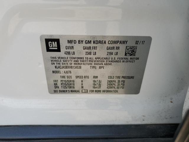KL4CJASBXHB134538 Buick Encore Preferred