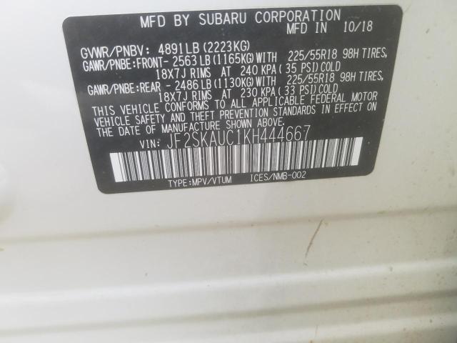 JF2SKAUC1KH444667 Subaru Forester Limited
