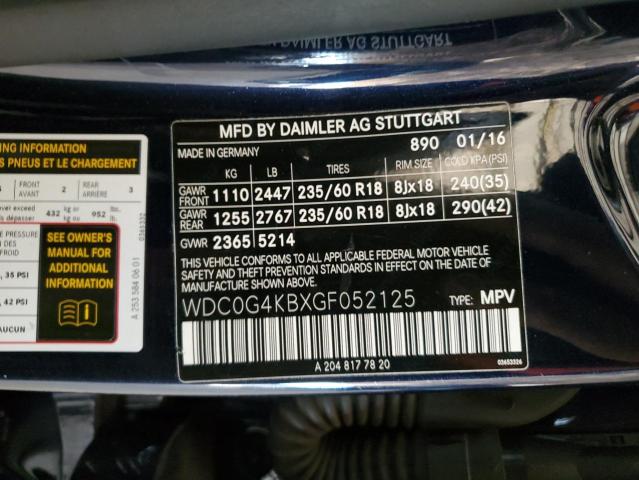 WDC0G4KBXGF052125 Mercedes-Benz Glc 300 4matic