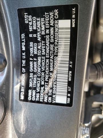 SHHFK7H40MU426832 Honda Civic Sport