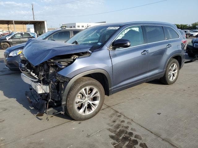 VIN 5TDKKRFH2ES014880 2014 Toyota Highlander, Xle no.1