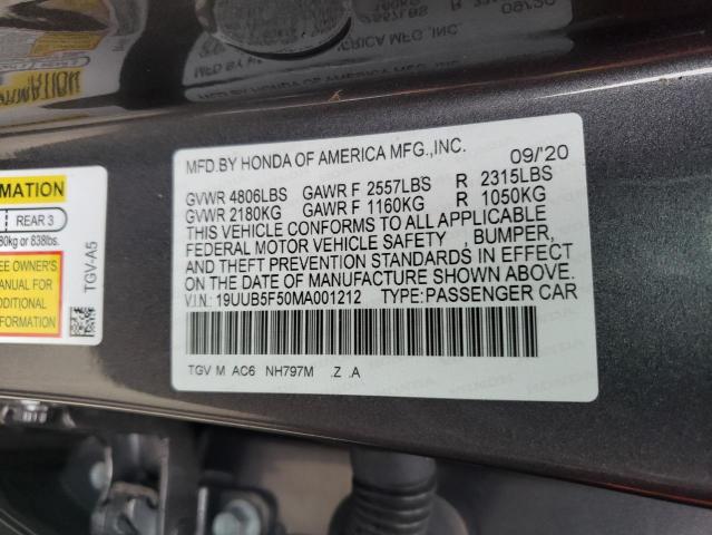 2021 ACURA TLX TECH A - 19UUB5F50MA001212