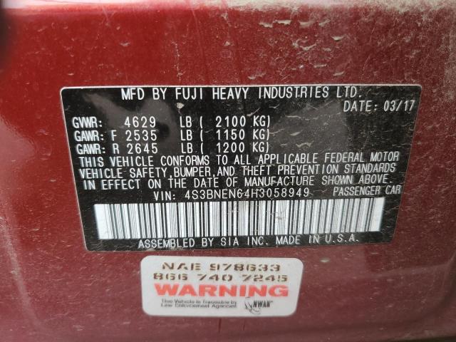 4S3BNEN64H3058949 Subaru Legacy 3.6r Limited