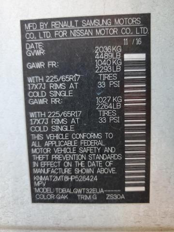 KNMAT2MT8HP526424 Nissan ROGUE S