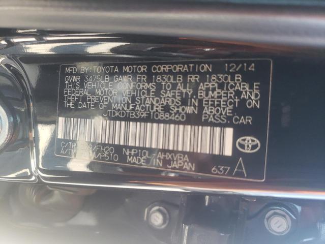 JTDKDTB39F1088460 Toyota PRIUS C