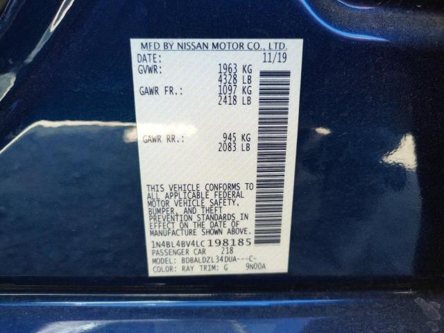 1N4BL4BV4LC198185 Nissan ALTIMA S