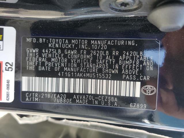 4T1G11AK4MU515532 Toyota CAMRY SE