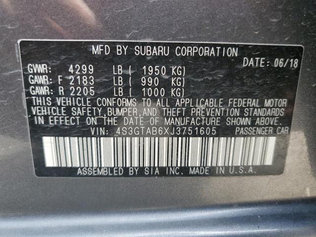 4S3GTAB6XJ3751605 Subaru Impreza Premium