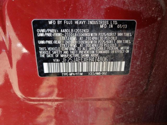 JF2SJAECXEH474806 Subaru Forester 2.5i Premium
